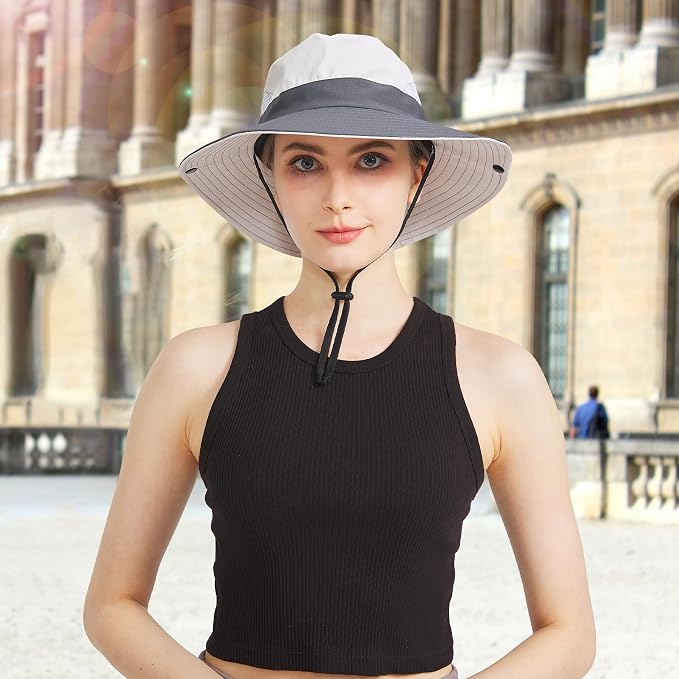 NPQQUAN Ponytail Sun Bucket Hats - Image 7
