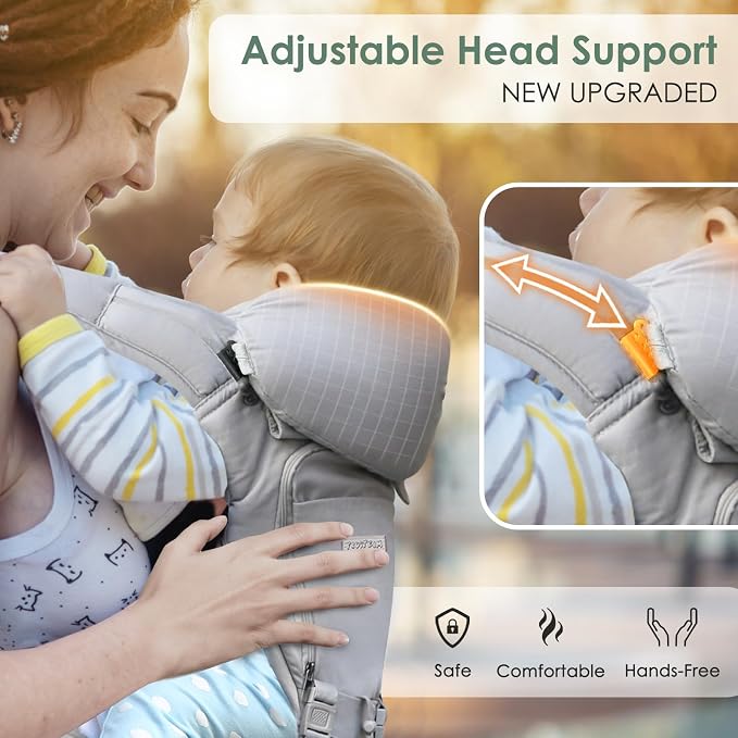 FRUITEAM Baby Carrier Newborn to Toddler- Safety - Image 2