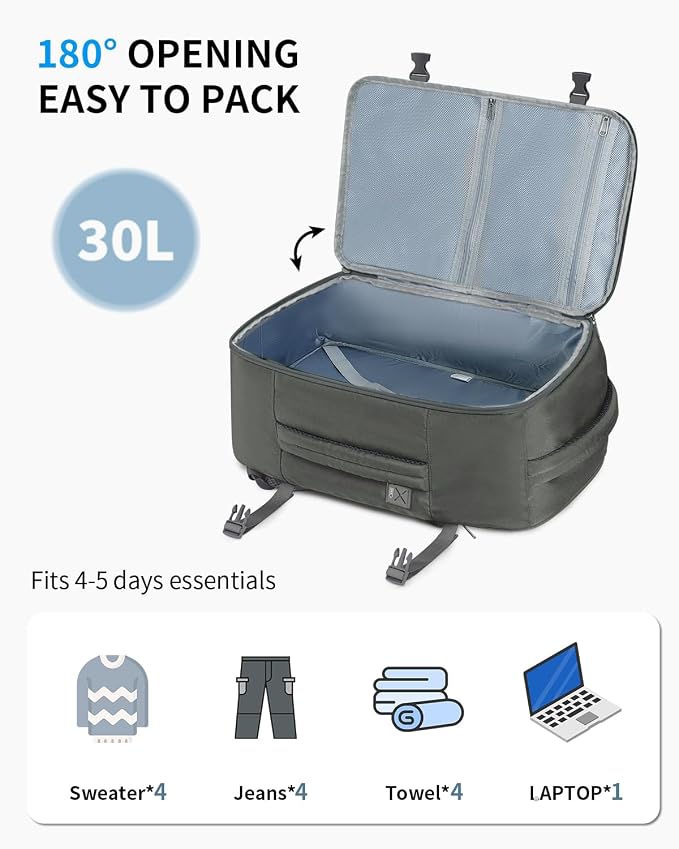 ECOHUB Travel Backpack for Men Women, Carry on Backpack - Image 3