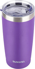 SUNWILL Travel Coffee Tumbler 20 oz, Insulated Mug by SUNWILL