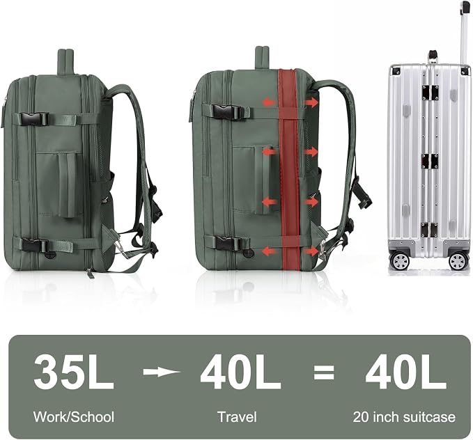 Hanples Extra Large Travel Backpack - Image 6