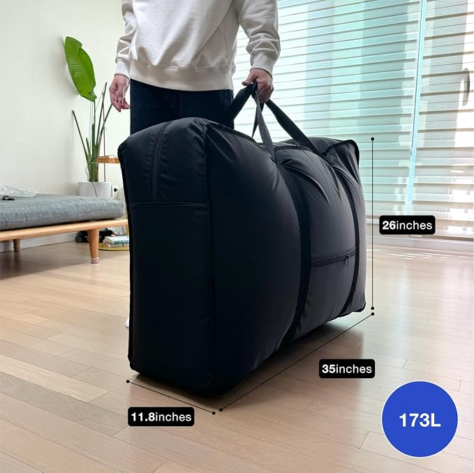 Plago Professional Quality Nylon Extra Large Duffel Bag, Lightweight Foldable - Image 8
