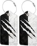 Black Against White Pattern Luggage Tags by OUZPGAQ