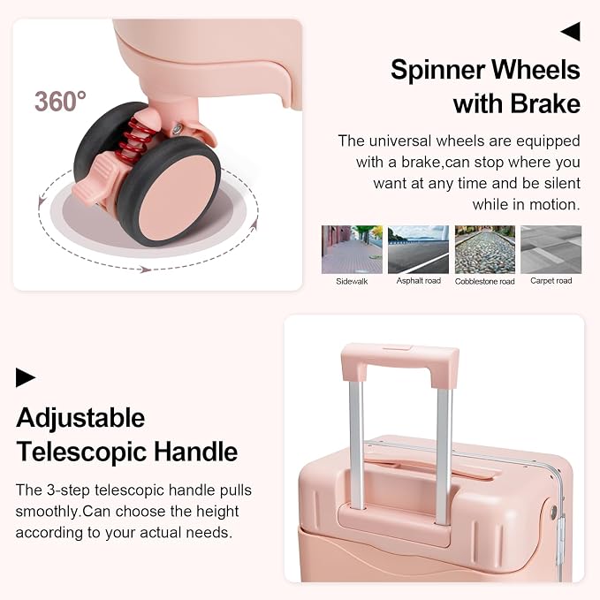 Ride On Luggage with Foldable Seat - Image 5