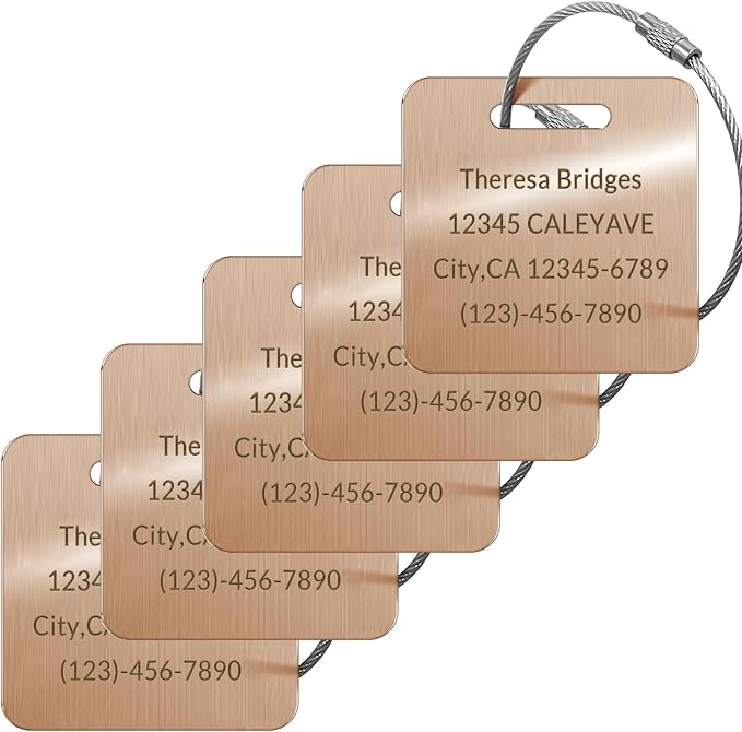 Custom Personalized Luggage Tags-Customized Unique tag by KOMVIOO