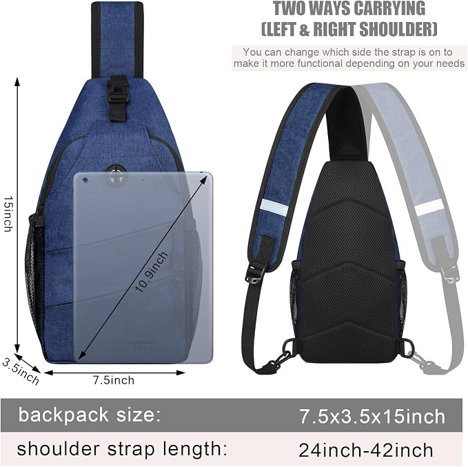 Crossbody Bags for Women Men Trendy Sling Bag Bakpack Casual Chest Bag - Image 2