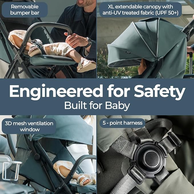 Inglesina Quid³ Stroller, Galaxy Gray - Image 6