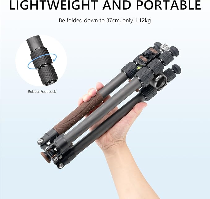 Carbon Fiber Lightweight Travel Tripod - Image 4