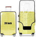 28 Inch Clear PVC Luggage Cover, 0.2mm Thick Lightweight Waterproof, by Gigabit