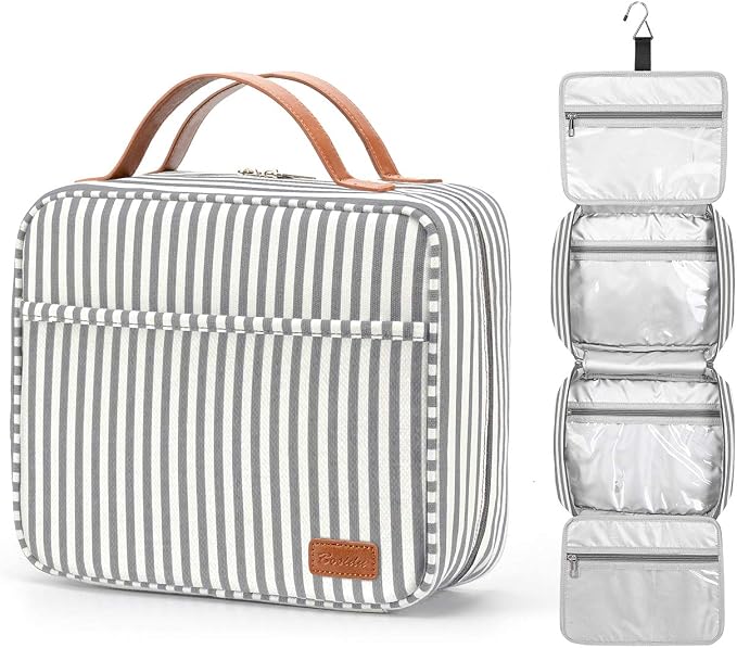 Hanging Travel Toiletry Bag, Large Capacity Cosmetic Travel Toiletry Organizer by Bosidu