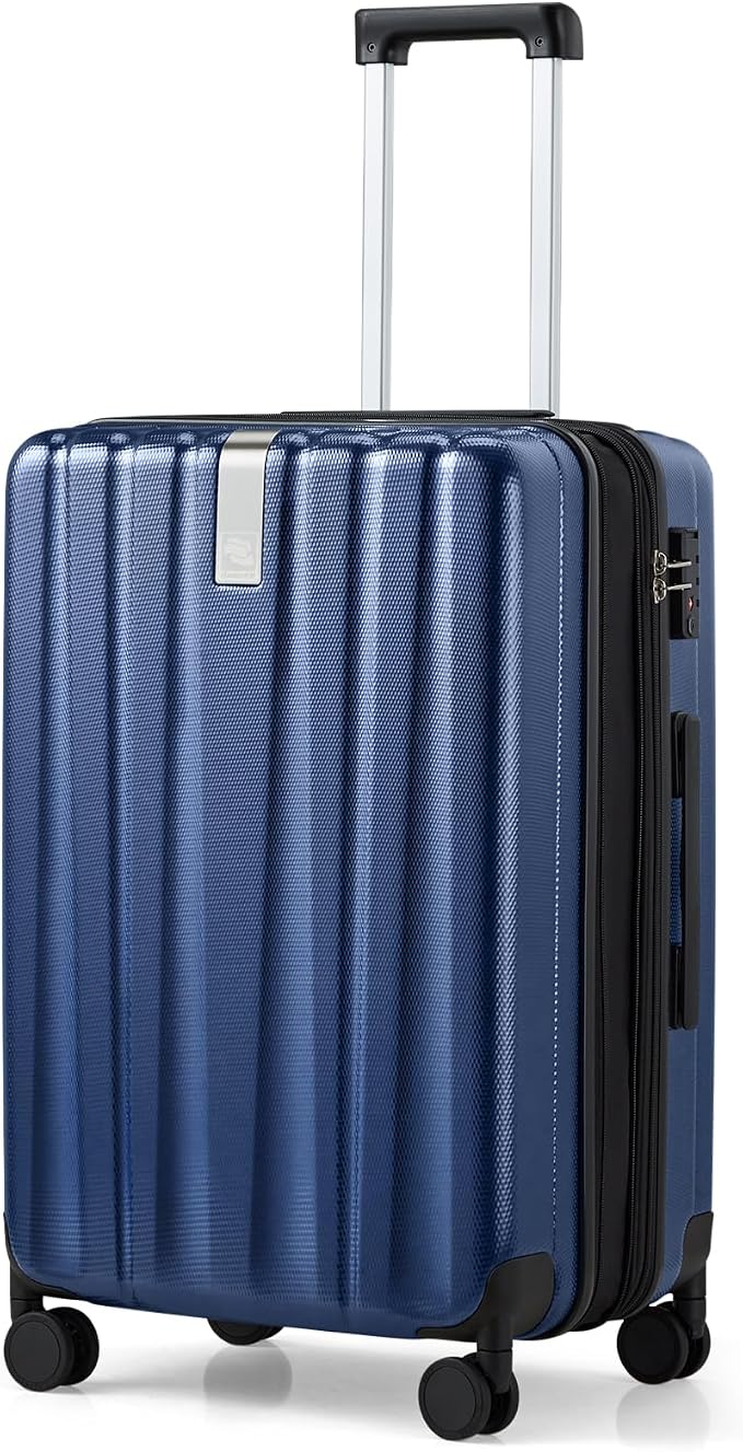 Hanke 24 Inch Expandable Checked Luggage Lightweight PC Hard Case Luggage by Hanke