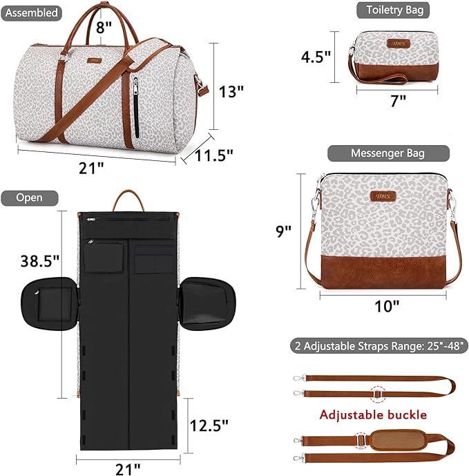 Convertible Garment Duffel Bag for Travel - Image 5