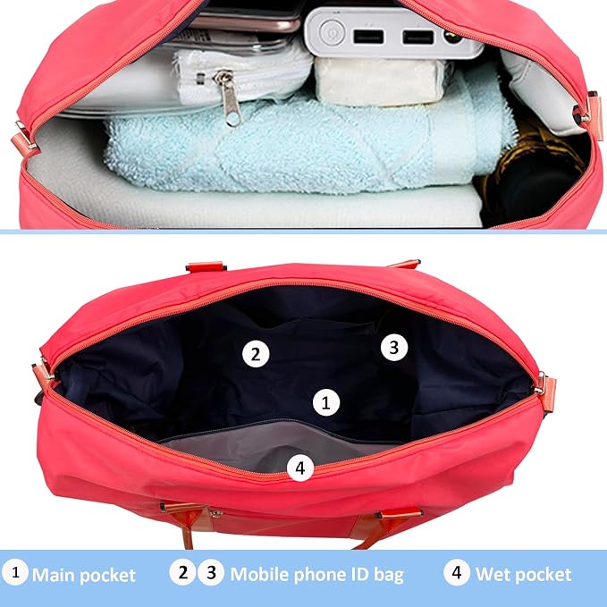 Travel Duffle Bag, Waterproof Sport Tote Gym Bag - Image 6