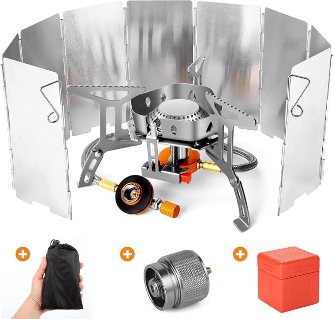 Odoland 3500W/6800W Windproof Camp Stove Camping Gas Stove by Odoland