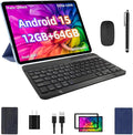 2025 Android 15 Tablet, 12GB+64GB+1TB Expand, 10 Tablet Productivity Bundle by TUOHAITIMEAndroid15Tablet