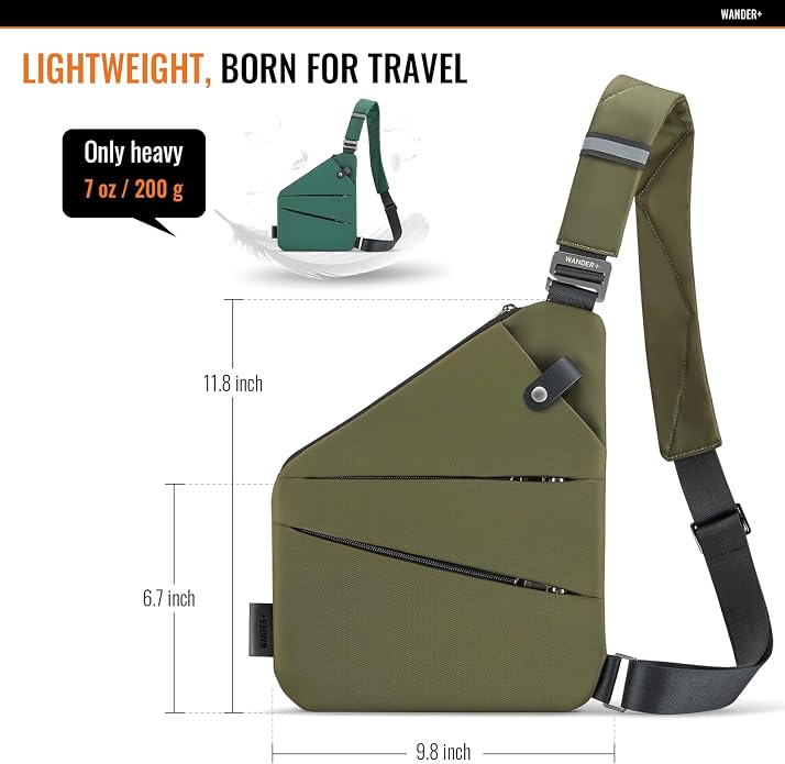 WANDER PLUS® Anti Theft Crossbody Travel Bag - Image 5