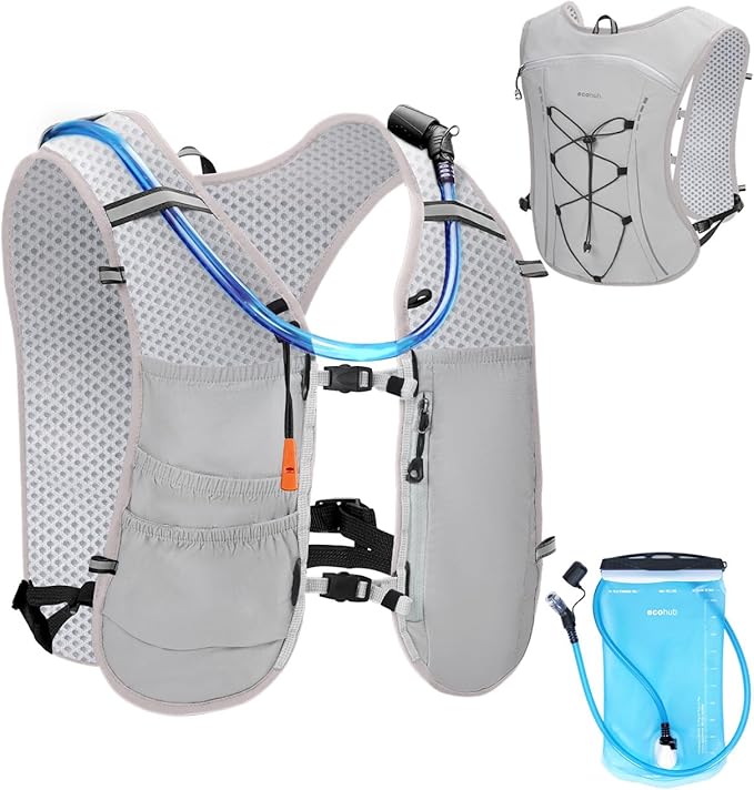 ECOHUB Running Hydration Vest Backpack, Lightweight Breathable Pack by ECOHUB