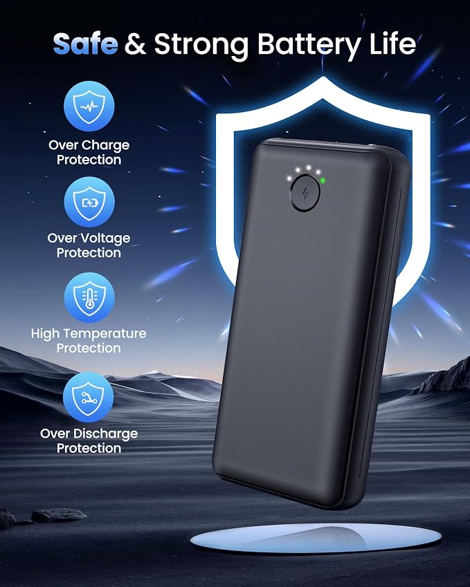 Portable Charger Power Bank 40000mah, USB C Fast Charging 22.5W External - Image 6