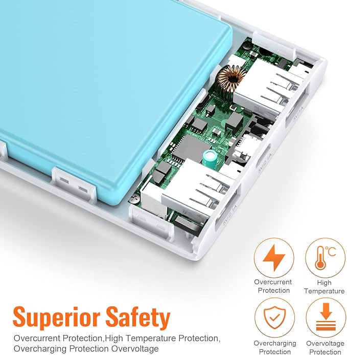 Portable Charger Power Bank 10000mAh, Ultra Slim Portable Phone Charger - Image 4