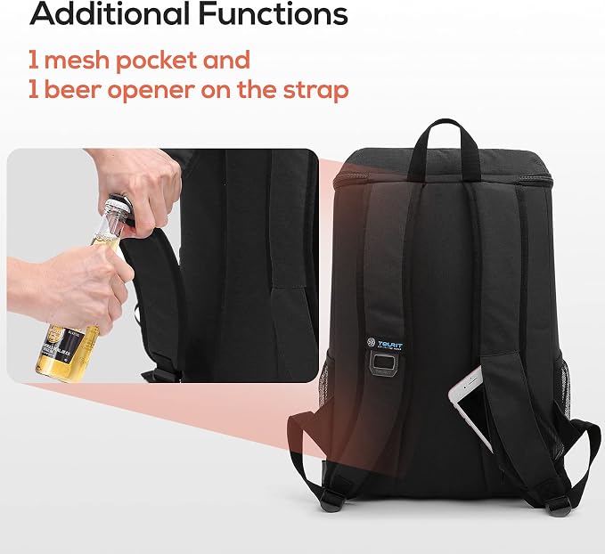 TOURIT Cooler Backpack 30 Cans Lightweight Insulated Backpack Cooler Leak-Proof - Image 6