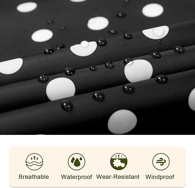 SaphiRose Unisex Rain Poncho Raincoat Hooded - Image 5