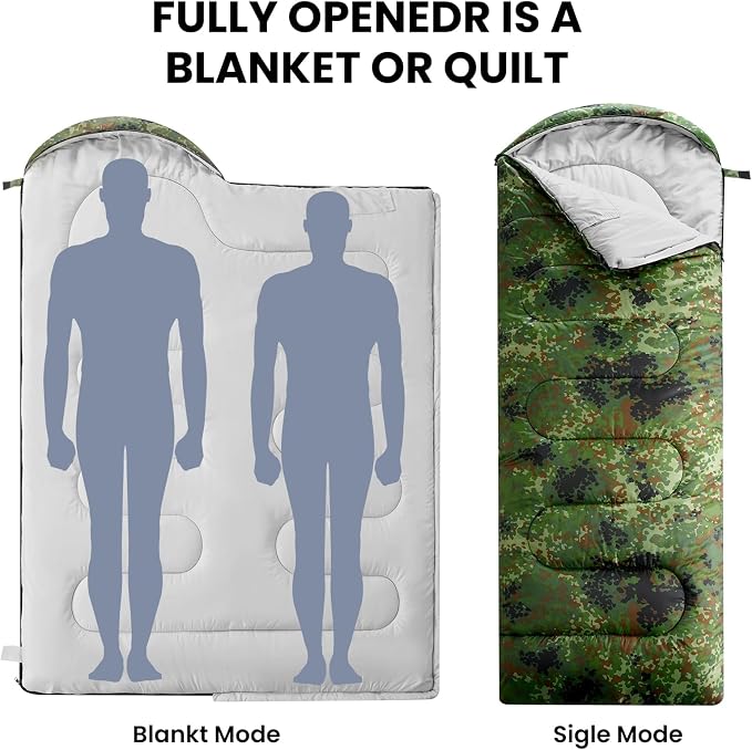 FARLAND Sleeping Bags 30℉ for Adults Teens Kids - Image 3