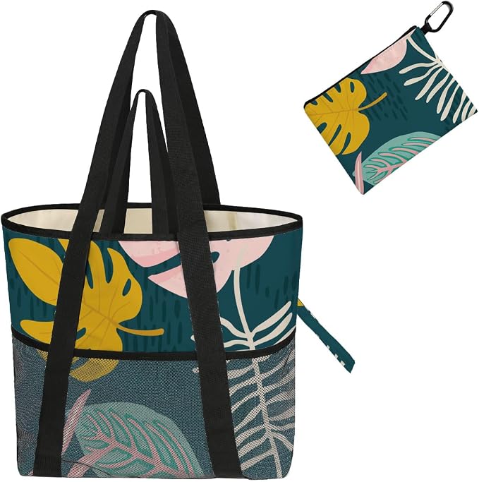 8-Pocket Waterproof Tote for Women -Sandproof Beach Bag by Unknown