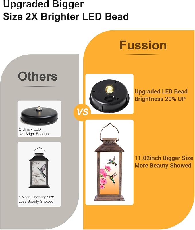 Solar Lanterns Outdoor Waterproof Hummingbird, Garden Decor Birthday Gifts - Image 6