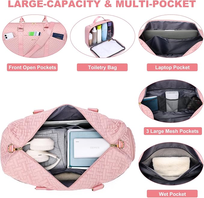 Women Duffle Weekender Travel Bag: Large Duffel Bags - Image 3