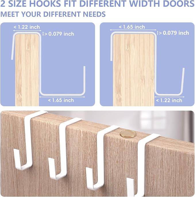 FENTEC 1 Pack Over The Door Shoe Organizer, 8-Tier Shoe Rack - Image 8