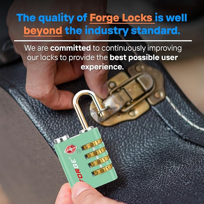 Forge Dual-Opening: Key or Combination Access Lock, TSA Approved Locks - Image 7