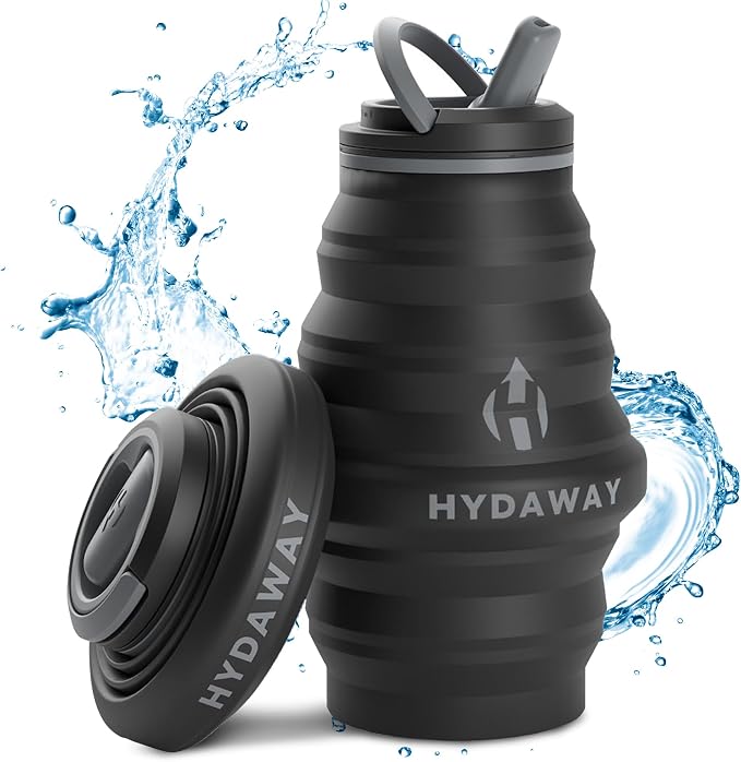 HYDAWAY 17oz Collapsible Water Bottle by HYDAWAY