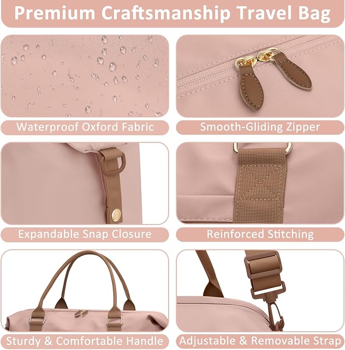 Travel Duffle Bag for Women, Weekender Bags, Hospital Bag for Labor Delivery - Image 5