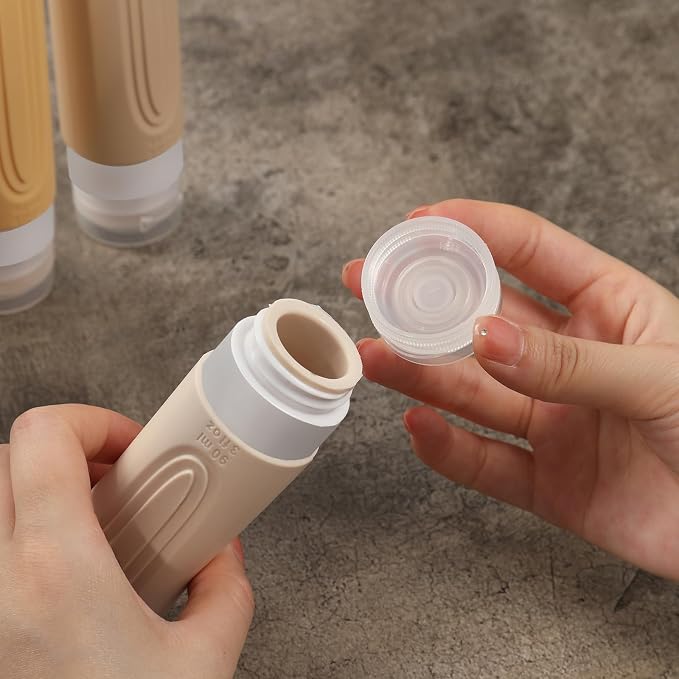 Travel Bottles for Toiletries, 5 Pack TSA Approved Travel Size Containers - Image 2