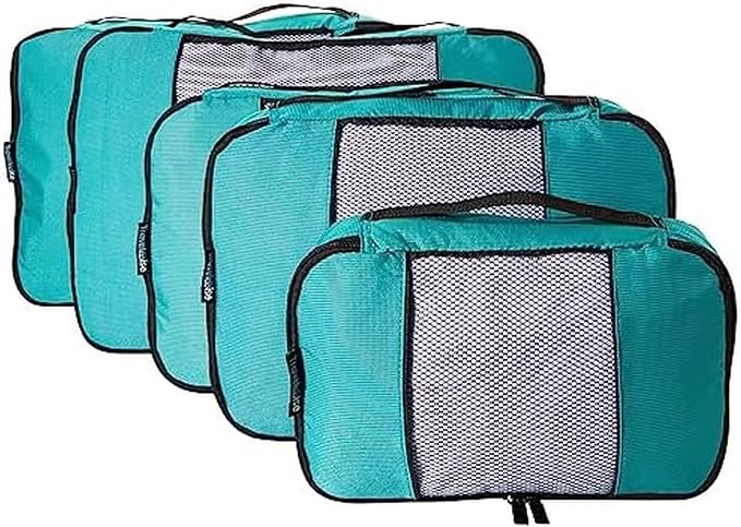 TravelWise Luggage Packing Organization Cubes 5 Pack, 2 Small, 2 Medium by TravelWise