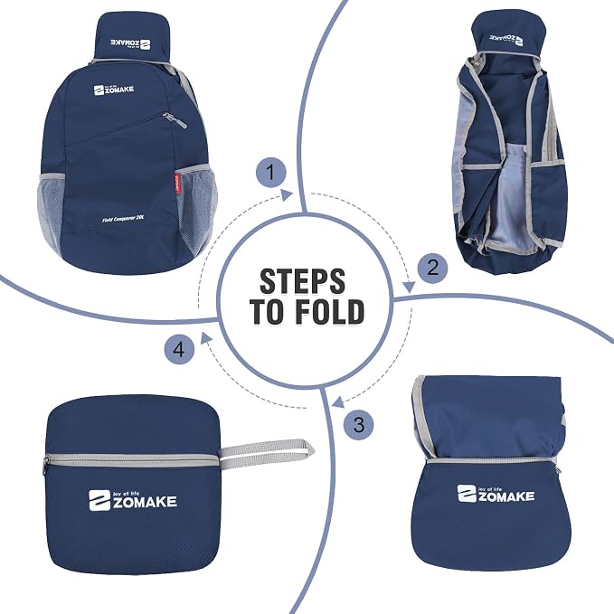 ZOMAKE Lightweight Packable Backpack 20L, Foldable Backpacks Small Daypack - Image 5