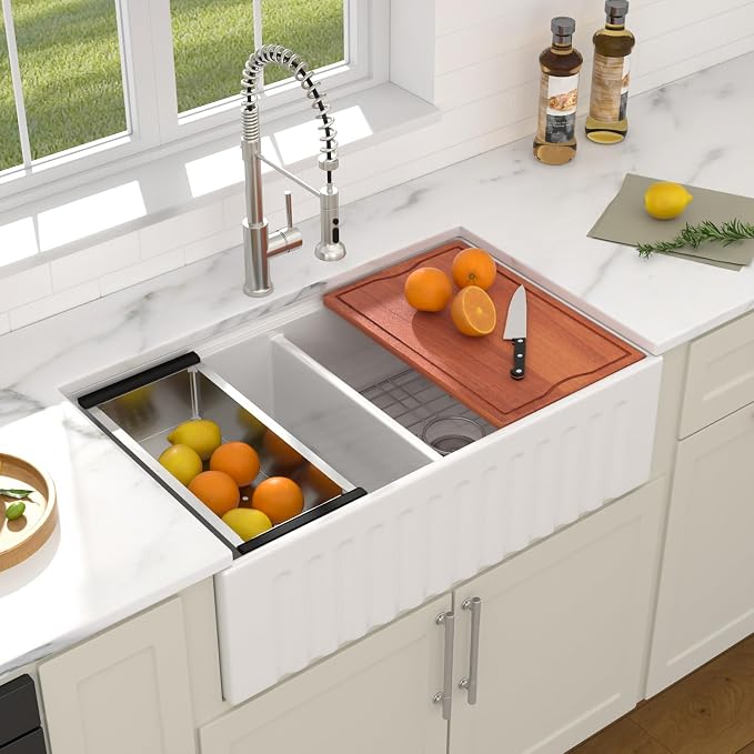 Dcolora Farmhouse Sink Double Bowl by Dcolora