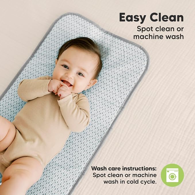 KeaBabies Portable Diaper Changing Pad, Easy Wipe Clean - Image 7