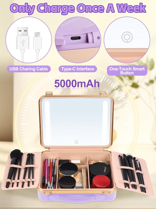 Kalolary Travel Makeup Train Cases - Image 6