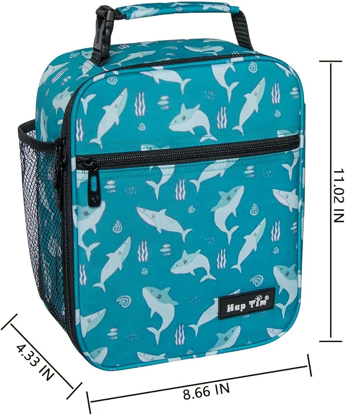 Hap Tim Lunch Box, Insulated Lunch Bag, Reusable Lunchbox Cooler Bag Shark - Image 6