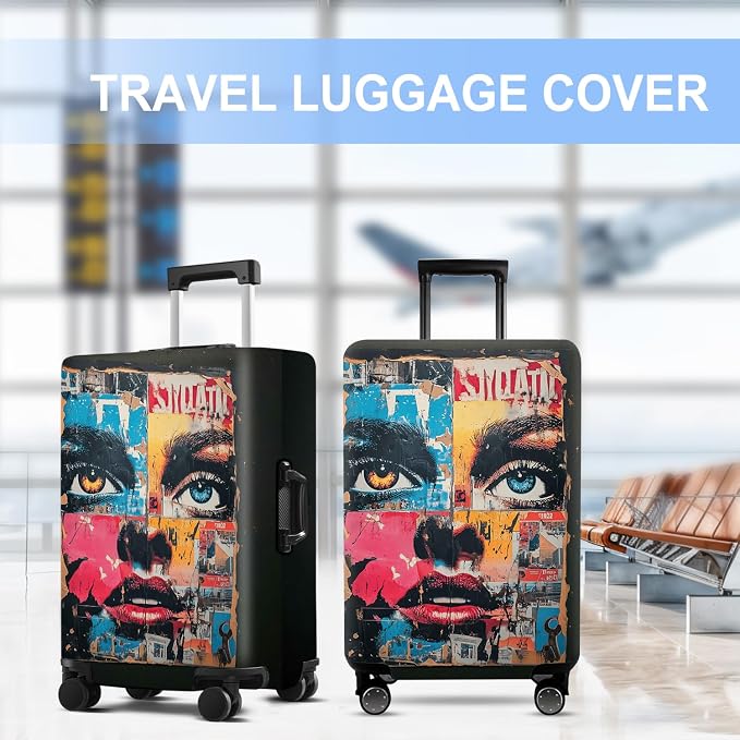 Luggage Cover Washable Suitcase Protector Anti-scratch Suitcase cover Fits - Image 5