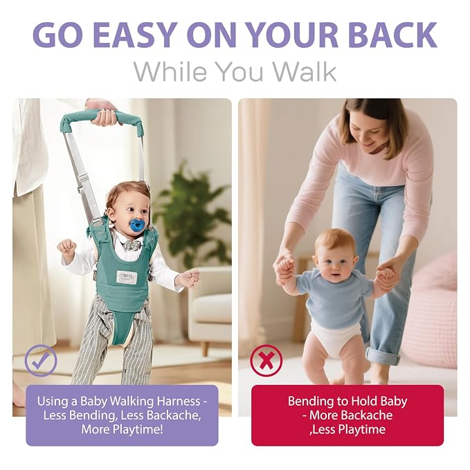 Baby Walking Harness-Handheld Assistant Belt- Toddler Infant Walking Aid - Image 6