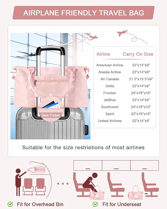 Initial Travel Duffel Bag Sports Gym Bag - Image 7