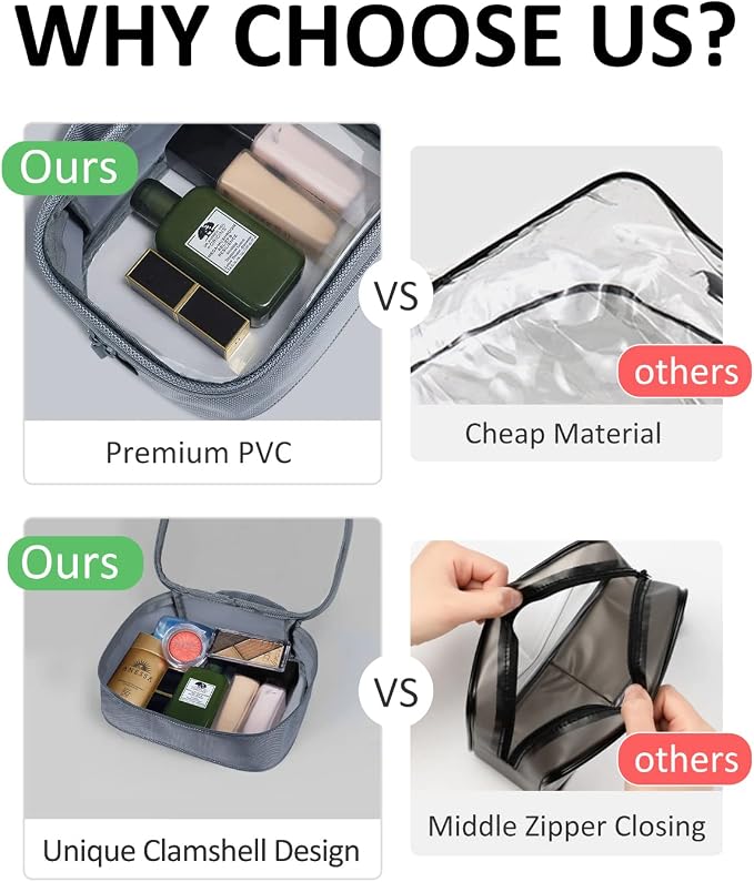 Moyad TSA Approved Clear Toiletry Bag - Image 4