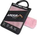 APEXUP Microfiber Travel Towel, Ultra Absorbent Quick Dry Towels, Lightweight by APEXUP