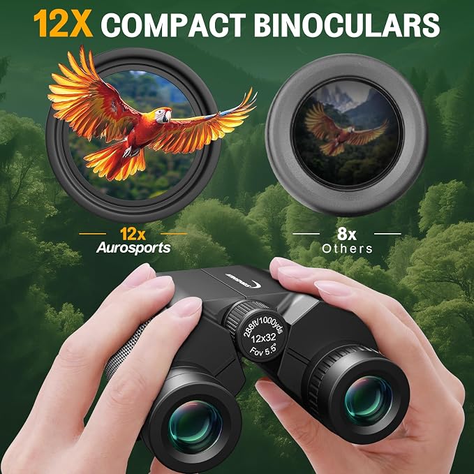12x32 Compact Binoculars for Adults Kids - Image 2