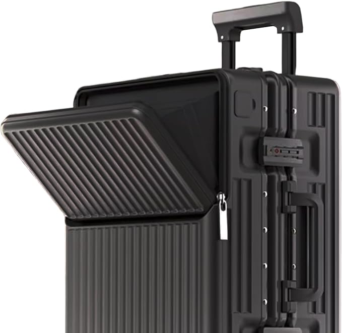 Zipperless Luggage, Polycarbonate Aluminum Hardshell, Expandable Carry-On - Image 3