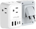 International Travel Adapter, Europe Travel Adapter by VYLEETechnology