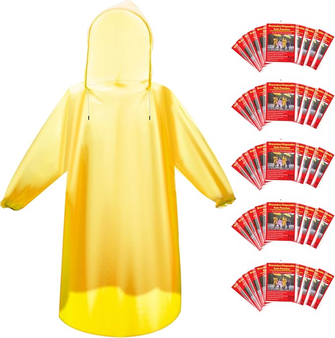 Bruvoalon 6 & 20 Pack Disposable Rain Ponchos - Image 9
