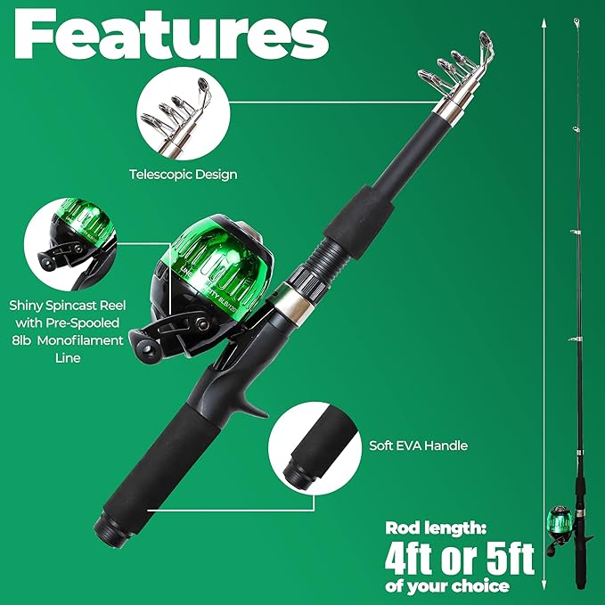 DaddyGoFish Kids Fishing Pole - Image 3